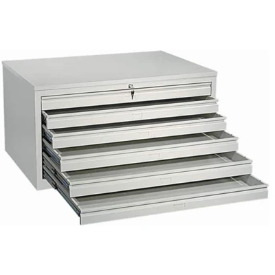 Afbeelding van Tekeningladekast A0 64x140x95cm Wit