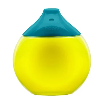 Afbeelding van TOMY BOON Fluid leerbeker voor baby&#039;s, lekvrij, 300 ml, kinderbeker, BPA vrij, groen en blauw, geschikt kinderen vanaf 9 maanden