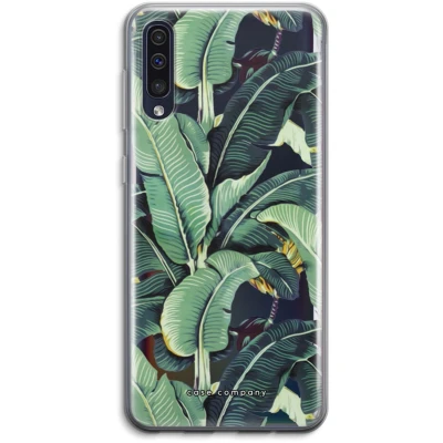 Afbeelding van hoesje geschikt voor Samsung Galaxy A50 Bananenbladeren Soft Cover Telefoonhoesje Bescherming aan alle Kanten en Schermrand