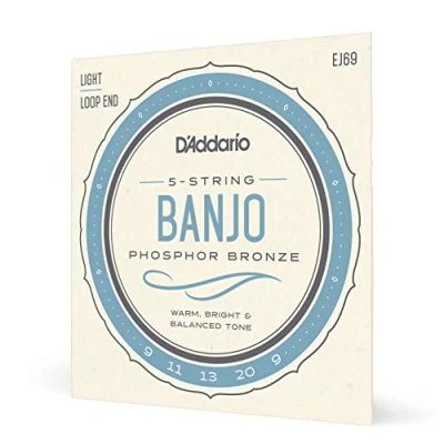 Image de D&#039;Addario Phosphore Bronze EJ69 9 20 light Jeu de cordes pour banjo