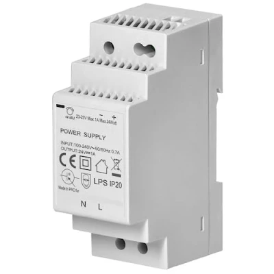 Afbeelding van Miratic Transformator voor DIN rail 24 V DC voeding op (1 A/24 W/2 modules)