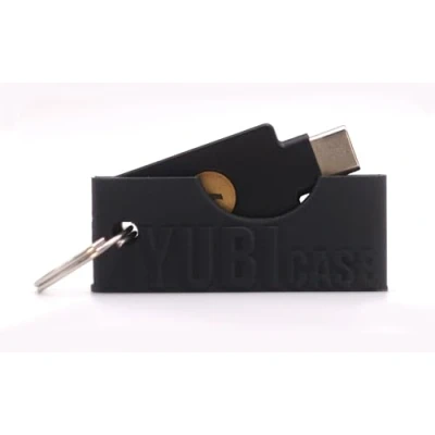 Afbeelding van Yubicase Bescherming voor Yubikey 5 NFC / 5C Krasbestendige hoes niet inbegrepen (zwart, USB C)
