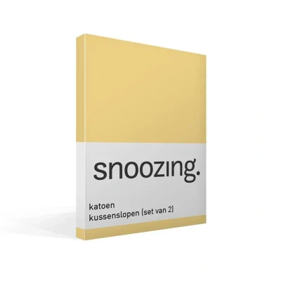 Afbeelding van Snoozing Katoen Kussenslopen Set van 2 60x70 cm Geel