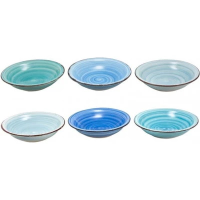 Afbeelding van Cookinglife Diepe Borden Ocean Blue ø 21 cm 6 stuks