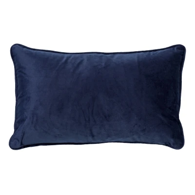 Afbeelding van Dutch Decor FINN Sierkussen 30x50 cm velvet lendekussen Insignia Blue donkerblauw