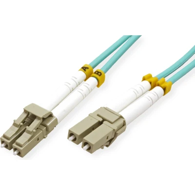 Afbeelding van VALUE F.O. kabel 50/125µm, LC/LC, OM3, turkoois, 10 m