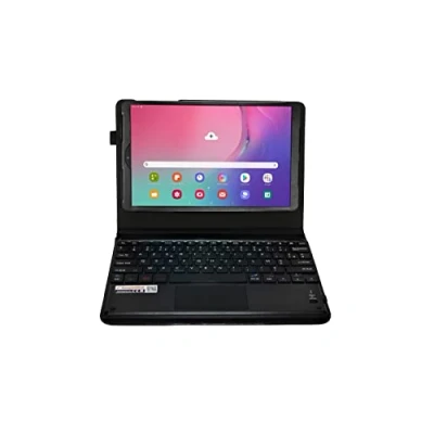 Afbeelding van MQ voor Galaxy Tab A 10.1 (2019) Franse toetsenbordhoes (AZERTY) Samsung LTE SM T515, WiFi T510 Hoes met Bluetooth toetsenbord, geïntegreerde touchpad (touchpad)