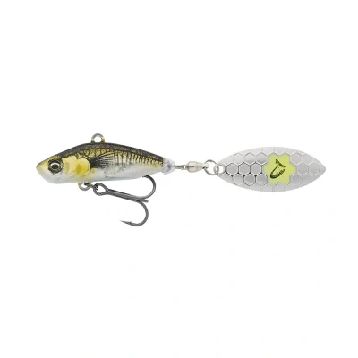 Afbeelding van Savage Gear 3D Sticklebait Tailspin Green Silver Ayu 7,3cm (13g) Spinner