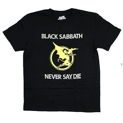 Afbeelding van Black Sabbath Never Say Die Heren T shirt XXL Zwart