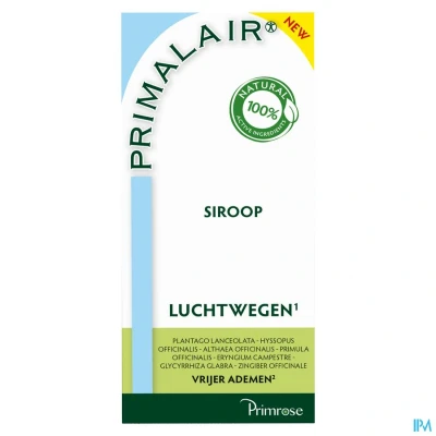 Afbeelding van Primrose Primalair Siroop 200 ml Neus, keel en luchtwegen