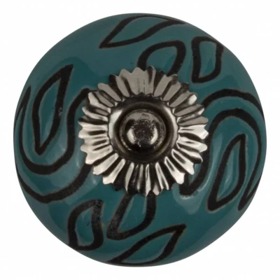 Afbeelding van Good in Style Meubelknop 40mm blauw/zwart
