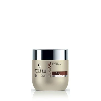 Afbeelding van System Professional LuxeOil Keratin Restore Mask 200ml Haibu by Kapperskorting.com