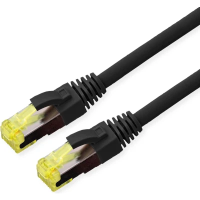 Afbeelding van Roline 21.15.0755 RJ45 Netwerkkabel, patchkabel CAT 6A S/FTP 5.00 m Zwart Afgeschermd (dubbel), Halogeenvrij, Vlambestendig 1 stuk(s)