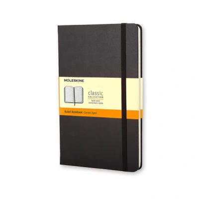 Image de Carnet ligné Format de poche Couverture rigide noire