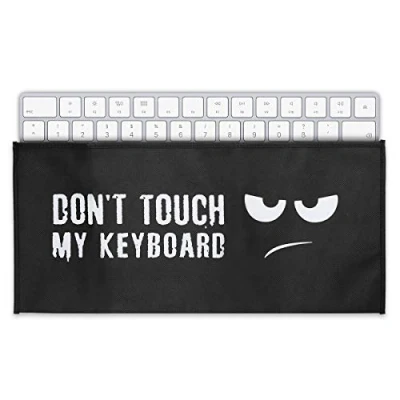 Afbeelding van kwmobile hoes geschikt voor Universal Keyboard (L) Beschermhoes toetsenbord cover Don&#039;t Touch my design