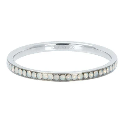 Afbeelding van zirconia white opal iXXXi Vulring 2 mm Silver 17 / Zilver