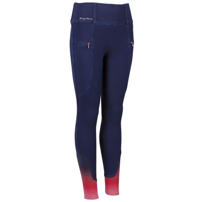 Image de Harry&#039;s Horse Legging d&#039;Équitation LouLou Denim Full Grip Dress Blues EU 140