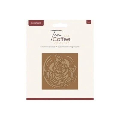 Afbeelding van CC Tea&amp;Coffee Mini Collection 2D Embossingfolder 5.5x5.5 Thanks a Latte