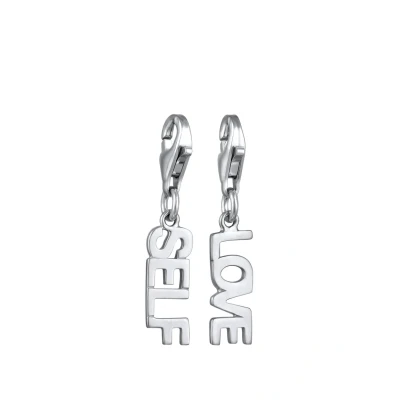 Afbeelding van Elli Charm LOVE Lettering Hanger, Dames, Maat: One Size, Silber