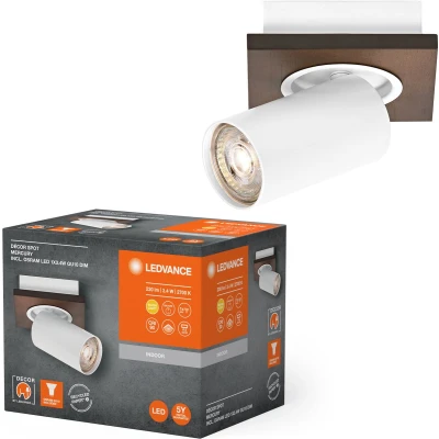 Afbeelding van LEDVANCE LED wandspot Mercury GU10, hout/wit