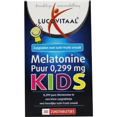 Afbeelding van 2+2 gratis: Lucovitaal Melatonine Puur Kids 30 zuigtabletten