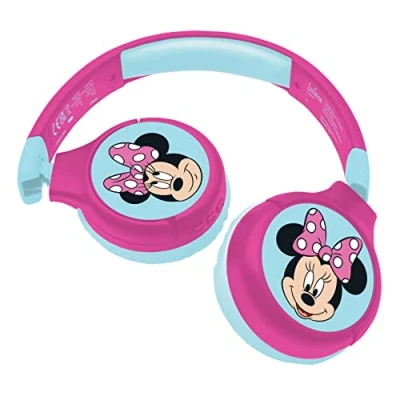 Afbeelding van 2 In 1 BluetoothÃ‚Â® en bekabelde comfortpouwbare hoofdtelefoon met Kids Safe Volume Minnie