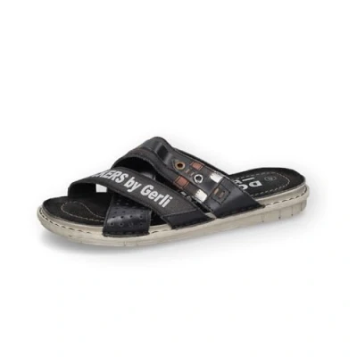 Afbeelding van Dockers by Gerli 44sb001 187100 herenslippers, Schwarz 100 zwart