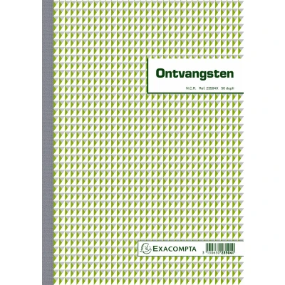 Afbeelding van Exacompta Ontvangsten, Ft 29,7 X 21 Cm, Nederlandstalig, Dupli (50 2 Vel) Bedrijfsformulieren