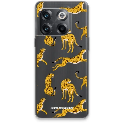Afbeelding van Case Company® hoesje geschikt voor OnePlus 10T Luipaard Soft Cover Telefoonhoesje Bescherming aan alle Kanten en Schermrand
