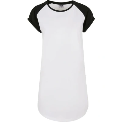 Afbeelding van Urban Classics Raglan TEE Jerseyjurk, Dames, Maat: XS, White black