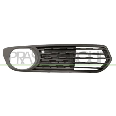 Afbeelding van PRASCO BM1232133 Bumper Grill Met gat(en) voor mistlampen ingebouwd rooster rechts BMW: 1 Hatchback