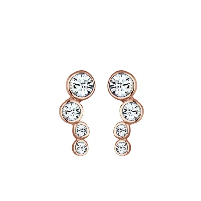 Afbeelding van Elli Basic GEO Trend Oorbellen Rose goldcoloured, Dames, Maat: One Size, gold coloured