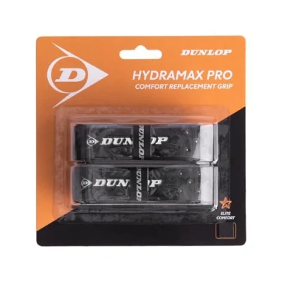 Afbeelding van Dunlop Hydromax Pro vervangende squashgrepen, zwart, 2 stuks