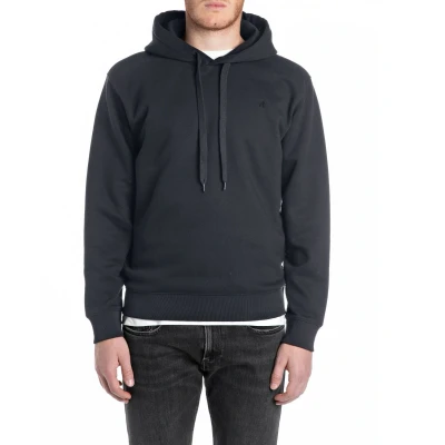 Afbeelding van Replay Hoodie Brushed Fleece Marine XXL