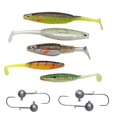 Afbeelding van Berkley Sick Pack Zander Softbait Kit (9pcs) Shad