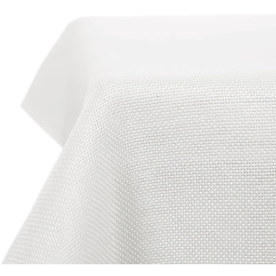 Afbeelding van Deconovo Tafelkleed, vuilafstotend, waterdicht, voor eetkamer, linneneffect, 132 x 229 cm, wit