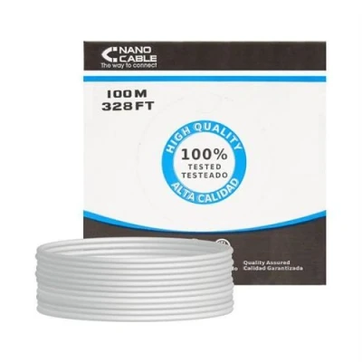 Image de Câble RJ45 Catégorie 5e UTP NANOCABLE 10.20.0302 FLEX Gris (100 M)