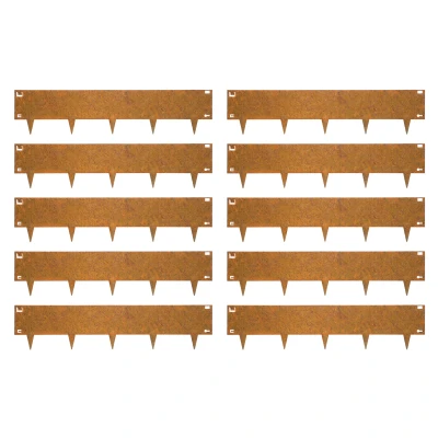 Afbeelding van Cortenstaal Borderrand 24 x 106 cm Flexibel 10 stuks
