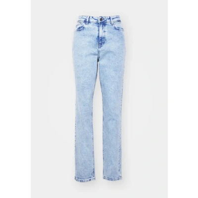 Afbeelding van Noisy may Jeans Nmdaisy Hw Mom Fit Jean Az393lb Fwd 27031098 Light Blue Denim Dames Maat W26 X L32