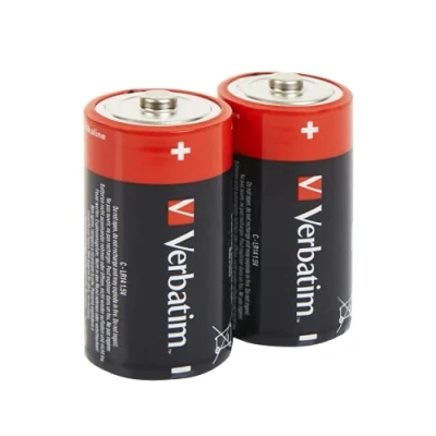 Afbeelding van Verbatim Batterij Alkaline, Baby, C, LR14, 1.5V Premium, Retail blisterverpakking (2 stuks)
