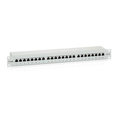 Afbeelding van equip 19&quot; patchpaneel: 24 poorten, 1U, grijs, Server accessoires, Grijs