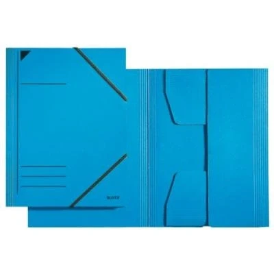 Image de Leitz 1x chemise à élastiques, format a4, carton 320 g m2, bleu 39810035