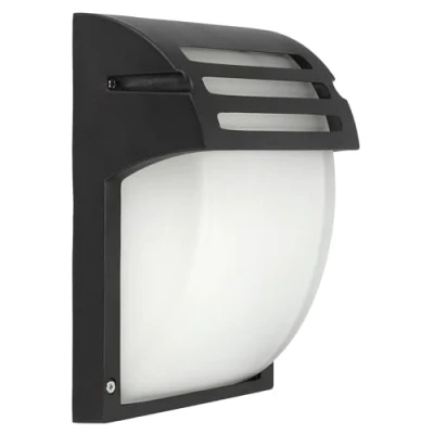 Afbeelding van EDO ZOFIN S wandlamp voor buiten, aluminium zwart IP44, met E27 fitting, max. 1 x 40 watt, verlichting decoratie licht, ingangslamp ledlampen, EDO777373