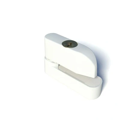 Afbeelding van SecuMax raamgrendel met slot en sleutel serie 832 wit