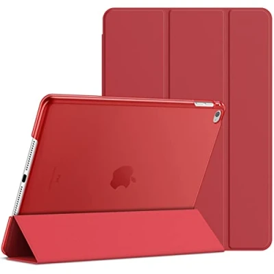 Afbeelding van JETech Hoes voor iPad Air 2, Standaard Functie, Case met Automatisch Wekken/Slapen (Rood)