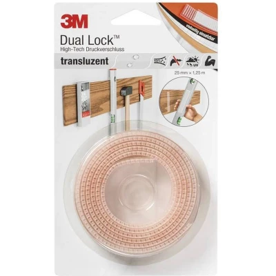 Afbeelding van 3M Klittenband Om vast te plakken (l x b) 1.25 m 25 mm Transparant 1 stuk(s)