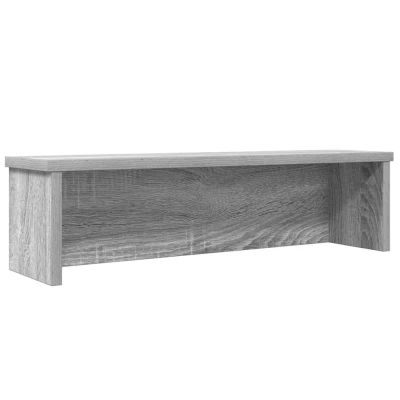 Afbeelding van vidaXL Keukenrek stapelbaar 60x15x16cm bewerkt hout grijs sonoma eiken