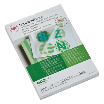 Image de Pochettes de plastification standard A4 125µm GBC