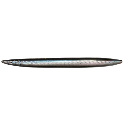 Afbeelding van Savage Gear Line Thru Sandeel Pilker 150mm 27gr Black Silver