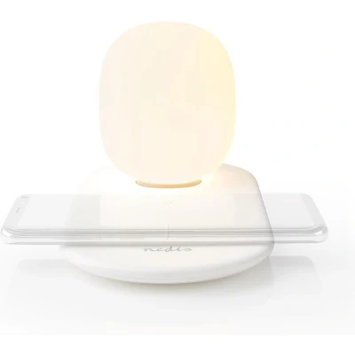 Afbeelding van Nachtlampje Nedis (Draadloze Qi oplader, LED, Dimbaar, Touchbediening)